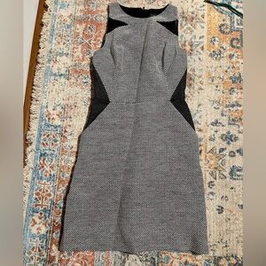 Banana Republic sleeveless grey tweed dress